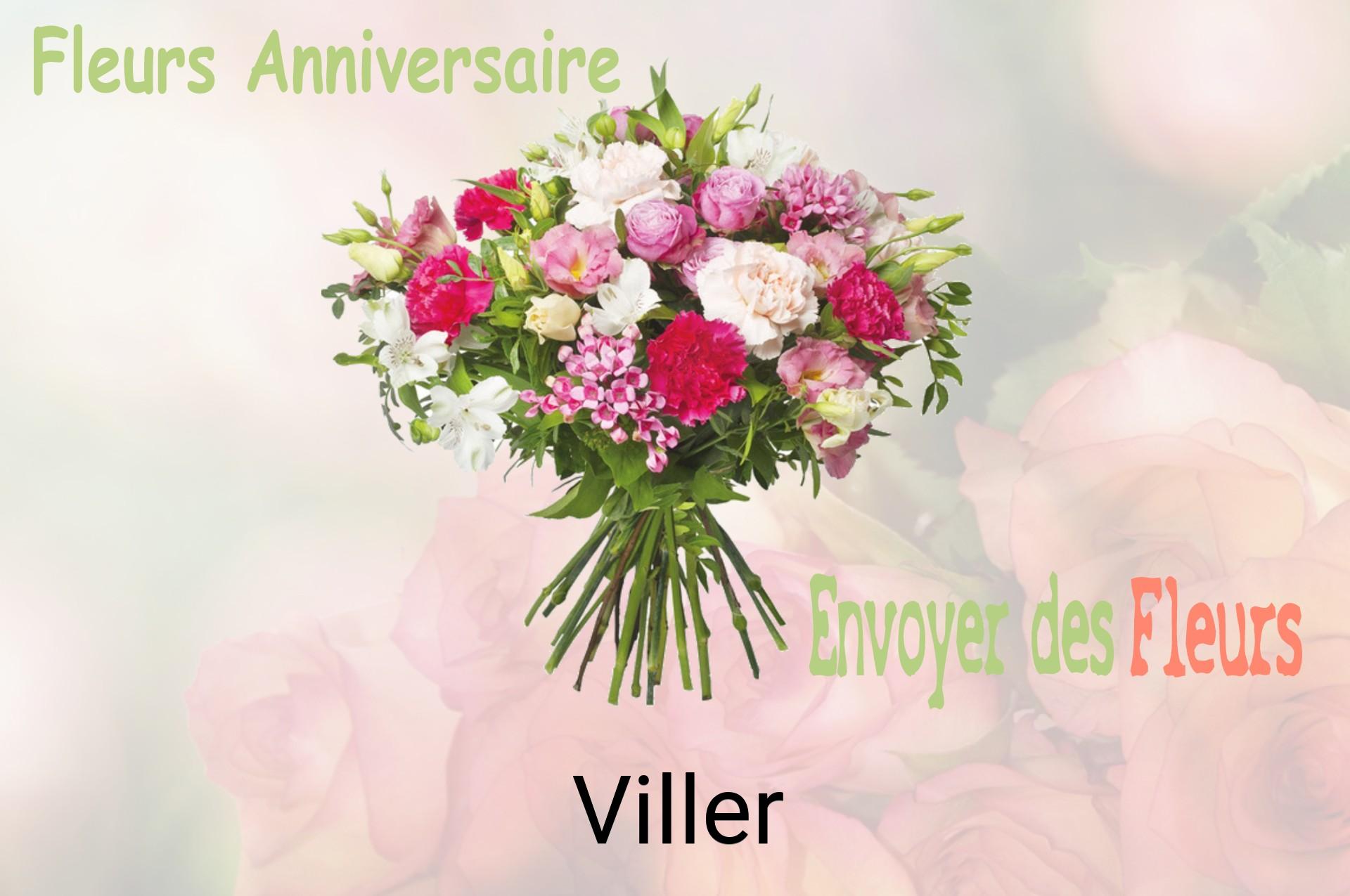 Bouquet de fleurs d’anniversaire livré à Viller